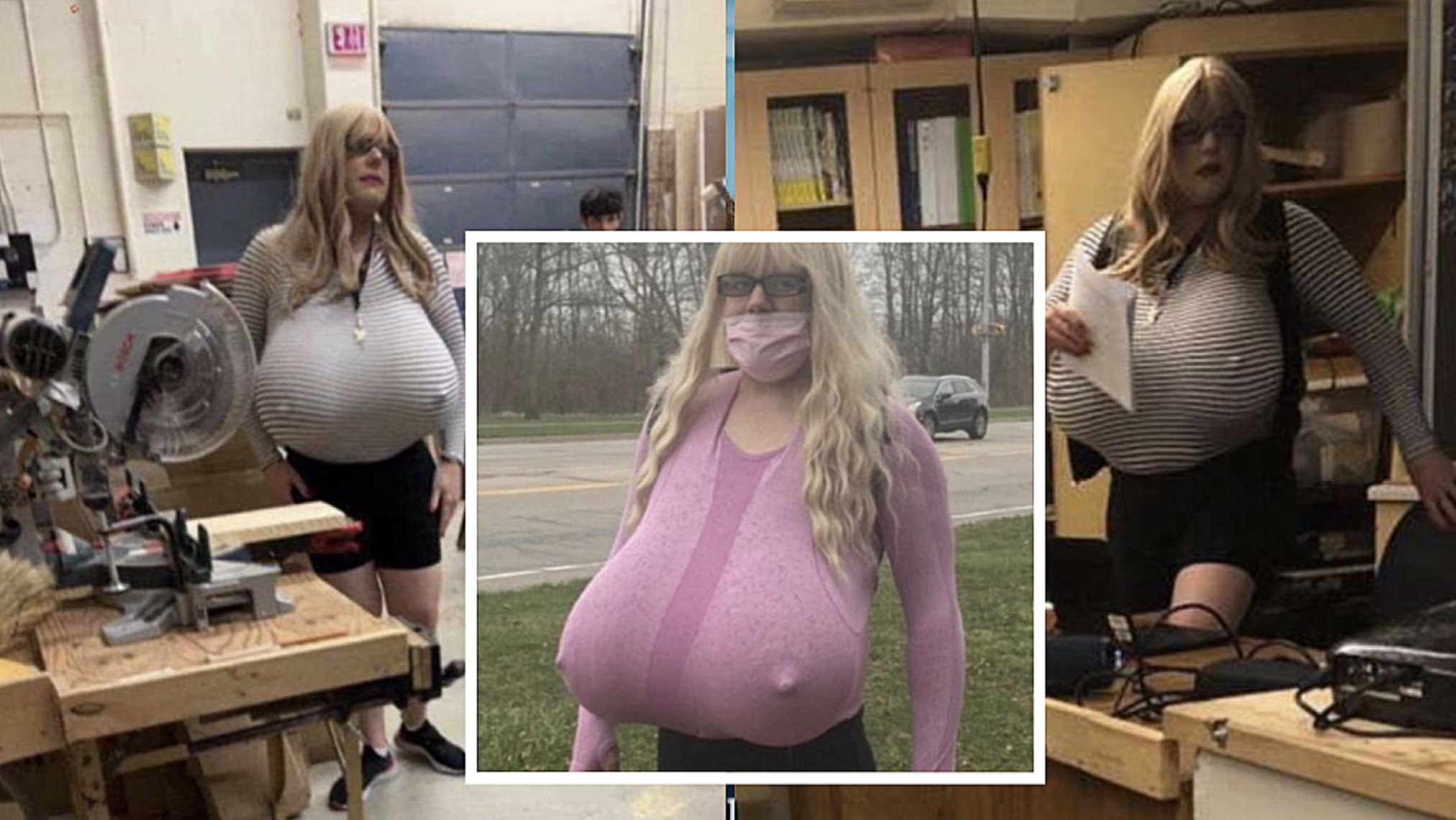 Trans teacher Kayla Lemieux loses Z-cups at new school and shows